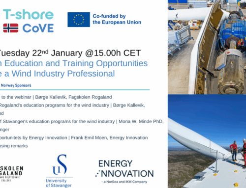 Join T-shore CoVE Norway’s Webinar on Vocational Training for Offshore Wind